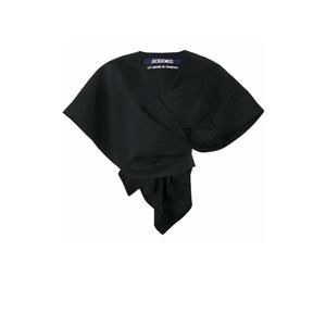 Jacquemus - Cropped Bolero Wrap Blouse - FR 36